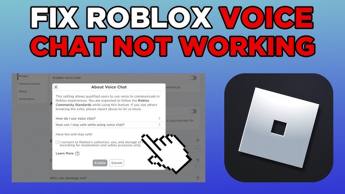 I dont know about the last one so dont come at me😖 #Roblox #Voicechat, reasons why you may not have voice chat