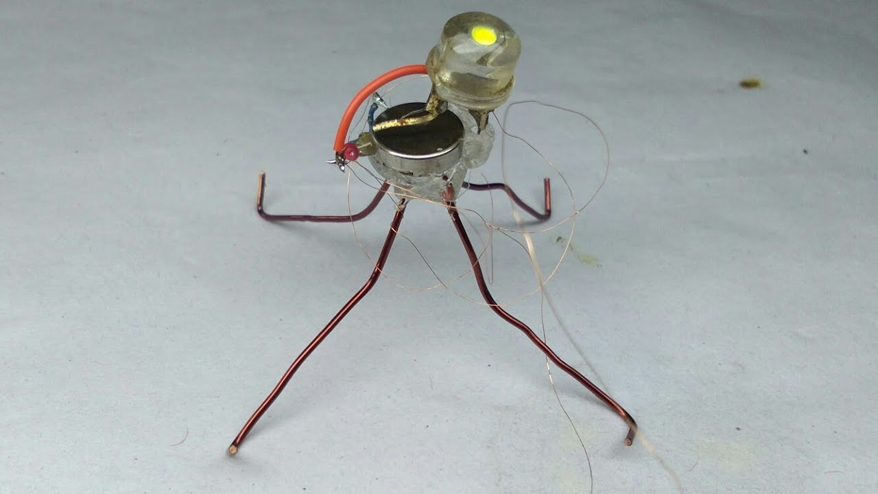 How To Build A Simple LED Bulb Robot - YouTube