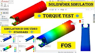 Solidworks simulation | How to make Torque simulation in Solidworks by artist 009 979 views 2 years ago 10 minutes, 5 seconds