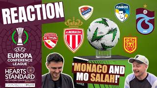 CONFERENCE LEAGUE DRAW REACTION | Hearts to play Monaco and Salah's Trabzonspor screenshot 2