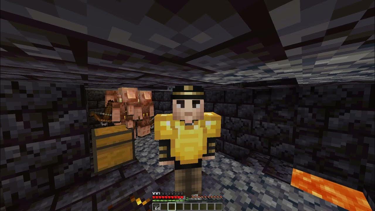 i steal gold from piglins YouTube