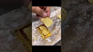 Fusing gold biscuits together #goldpricetoday #gold #liquidgold