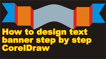 How to design text banner step by step CorelDraw | Lunar Computer College