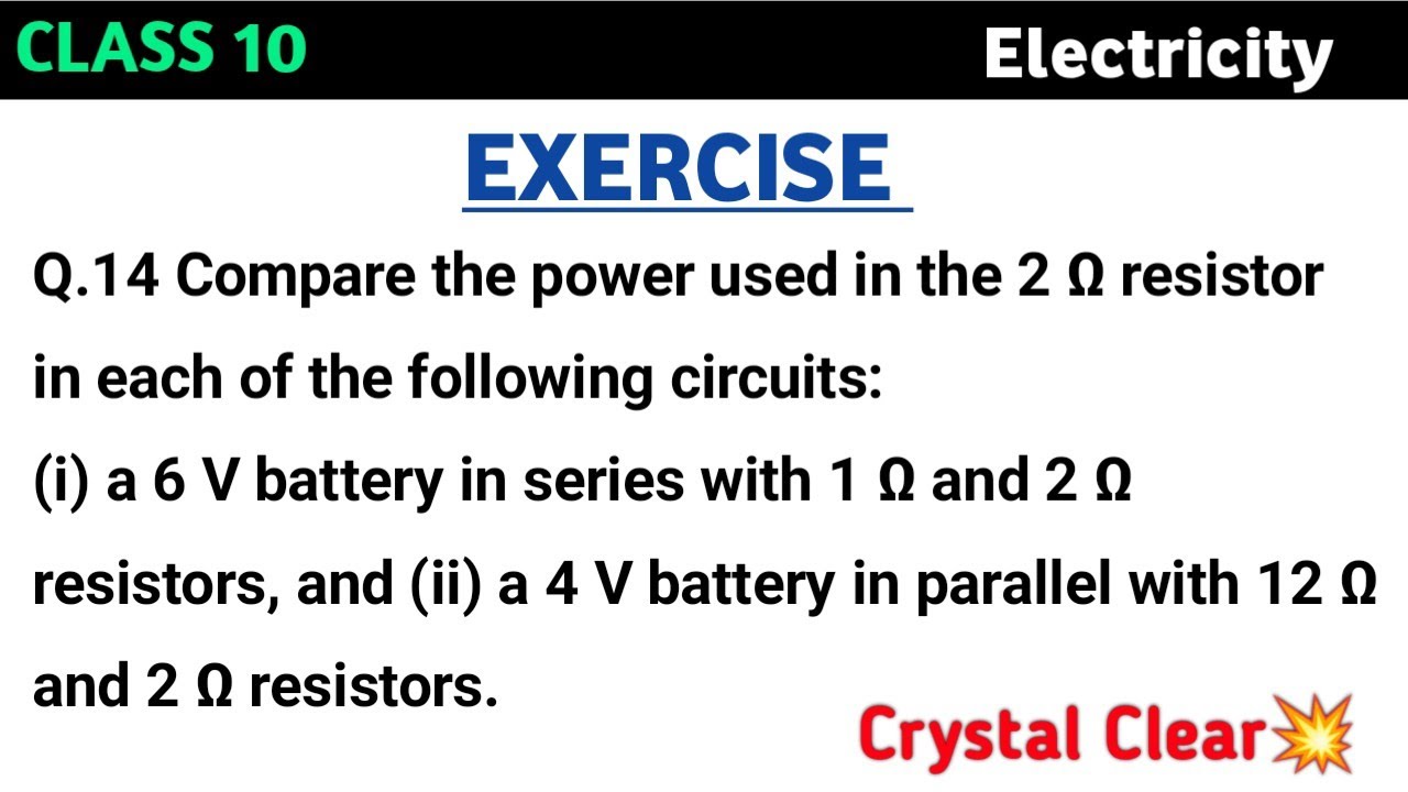 Compare The Power Used In The 2 Resistor In Each Of The Following compare-the-power-used-in-the-2-resistor-in-each-of-the-following