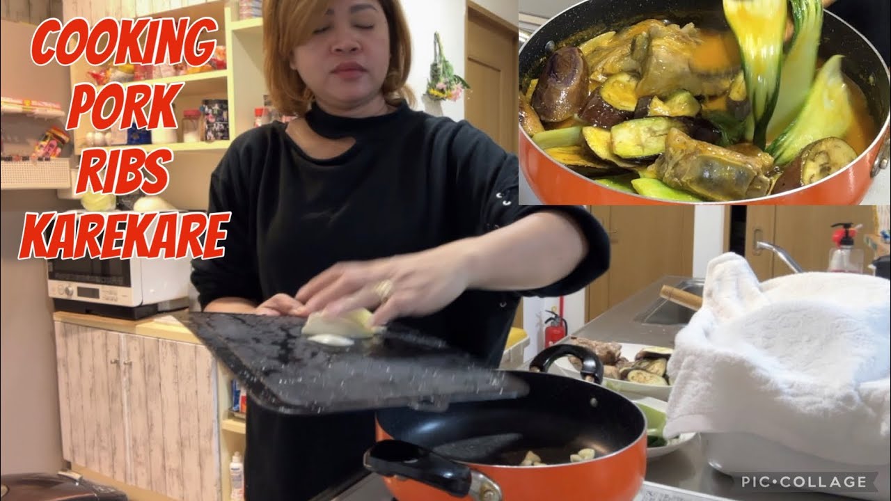 COOKING PORK RIBS KAREKARE @jovelmukbang