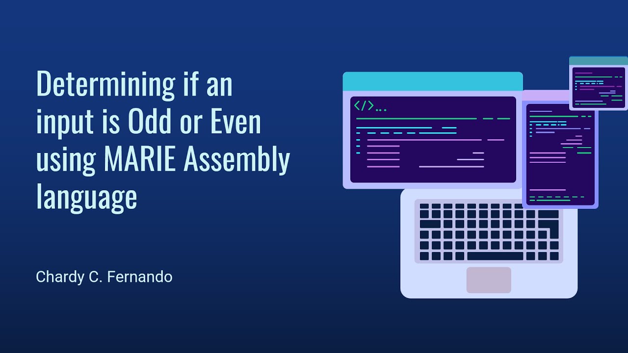 Determining if an input is Odd or Even using MARIE Assembly language ...