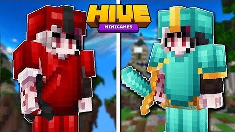 Hive skywars, but if i die i change my texture pack #minecraft #thehive #texturepack