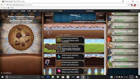 COOKIE CLICKER HACKS INFINTY COOKIES WORKING 2018-2019