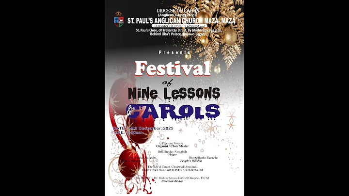 14-12-2025::::3RD SUNDAY IN ADVENT::::FESTIVAL OF NINE LESSONS & CAROLS
