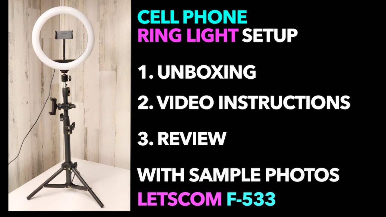 33cm LED Ring Light with Stand Camera Smartphone  Video