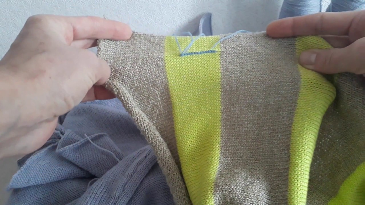 Как обработать край изделия крючком. - YouTube