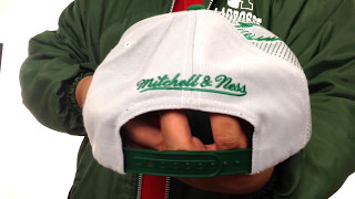 Eagles 'LASER-STITCH SNAPBACK' Grey-Green Hat by Mitchell & Ness