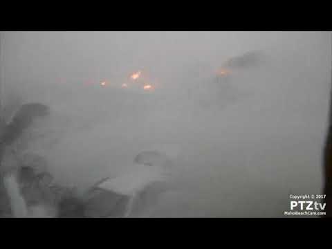 Video Live footage as Hurricane Irma destroys Maho Beach Cam in St Maarten   9/6/2017