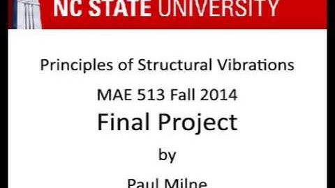 MAE 513 Final Project - NCSU Fall 2014