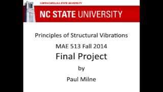 MAE 513 Final Project - NCSU Fall 2014