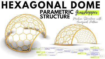 Rhino 6 and Grasshopper Parametric Hexagonal Geodome Dome like Structure Lesson Overview