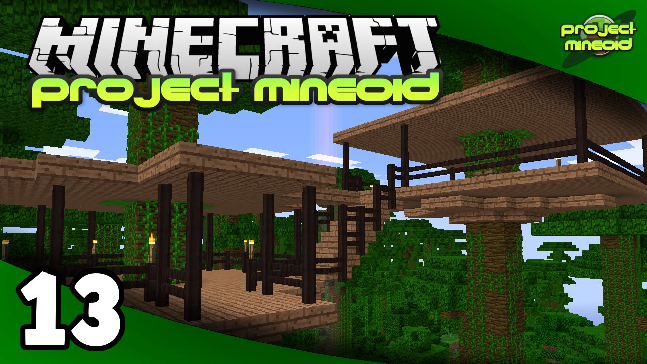 Project Mineoid (Minecraft Modded SMP) - Ep. 13: Jungle Base Basics kid-friendly dc
