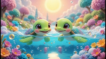 Turtle Counting Song for Kids | Learn Numbers 1 to 10 with Turtles | Fun Educational Video