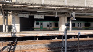 【良い音】E231系1000番台ヤマU-586編成東北本線下り回送列車副本線入線