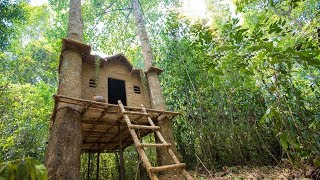 Build The Most Beautiful Epic Tree house in Deep Jungle by Ancient Skill