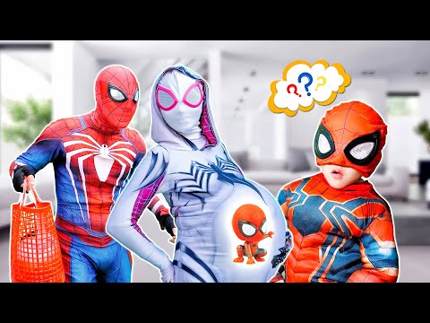 SUPERHERO's Story|| Spider-Man protects PREGNANT SpiderGirl from JOKER (Action Real Life )