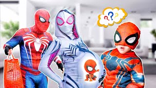 SUPERHERO's Story|| Spider-Man protects PREGNANT SpiderGirl from JOKER (Action Real Life )
