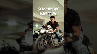 Continental GT650 - Wobble Issue ? Fix it under 60 seconds 😍 #shorts #gt650 #royalenfield #viral