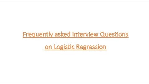Most asked interview questions on Logistic Regression #interview #logisticregression