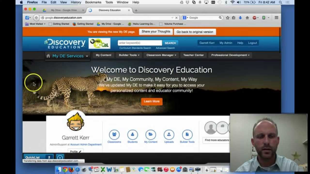 Discovery education sign in