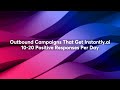 Outbound campaigns that get instantlyai 1020 positive responses per day