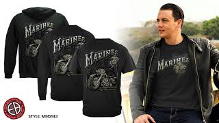 USMC Marine Armed Force Freedom Rider American Classic Silver Foil TShirt Sweatshirt Hoodie – MM2134