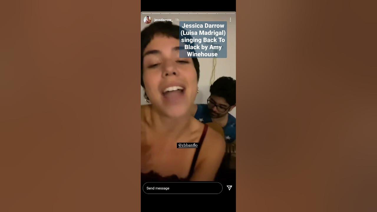 Jessica Darrow (Luisa Madrigal) singing Back To Black😍 #encanto #luisamadrigal #jessicadarrow