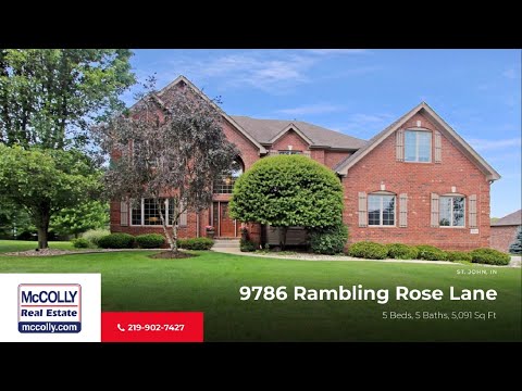 9786 Rambling Rose Lane, St John, IN home video tour