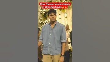 Akira Nandan lastest visuals at allu arjun house | Pawan Kalyan | Akira Nandan