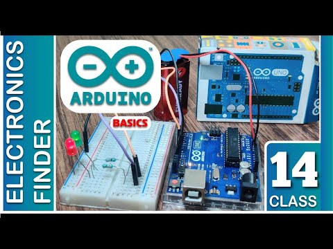 Arduino Tutorial 14 : DC Motor Control (Rotation) using Push Button with Arduino Uno (Hindi)