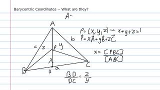 Barycentrics Part 1: What are Barycentric Coordinates?