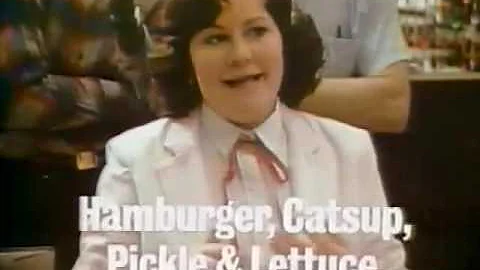 Edie McClurg & Dave Thomas 1981 Wendy's Commercial