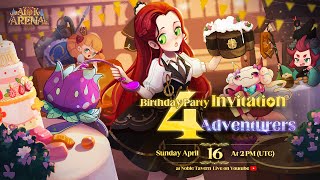 Birthday Party Invitation 4 Adventurers at Noble Tavern