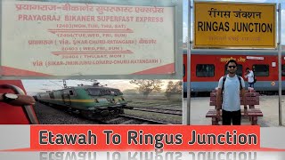 First Time Traveling In 3rd Ac In Train | 20403 Prayagraj - Bikaner SF Express |Etawah To Ringas|🙏