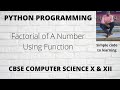 3: How to write a factorial program in Python using functions (Hindi)