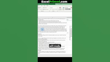 Excel F2 Key to Edit (Video 6 of 14) #Excel shortcuts #Beginner
