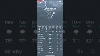 iOS Weather animation: ThunderStorm Day screenshot 2