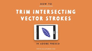 How To Trim Intersecting Vector Strokes in Adobe Fresco
