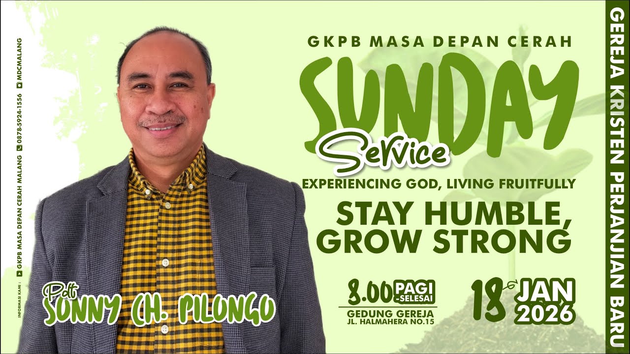 Ibadah Online  GKPB MDC Malang  || STAY HUMBLE GROW STRONG II 18 Januari 2026