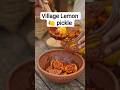 Traditional Lemon Pickle 🍋 | Homemade Nimbu Achar | Village Recipe #shorts