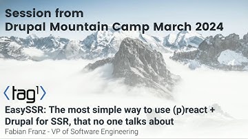 EasySSR: The most simple way to use (p)react + Drupal for SSR - from Drupal Mountain Camp 2024