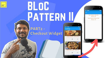 Flutter BLoC - Food Ordering App | Creating Checkout Widget - Part II