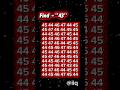Spot The Numbers Challenge! #shorts #challenge