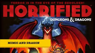 Lets play HORRIFIED: DUNGEONS AND DRAGONS Board Game Cult - MIMIC AND DRAGON