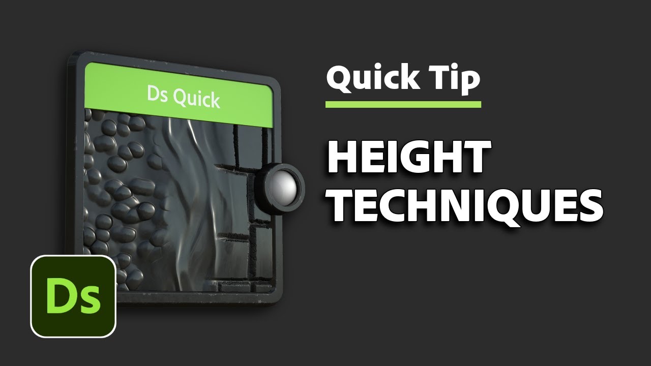 Height Techniques | Designer Quick Tip #9 | Adobe Substance 3D - YouTube